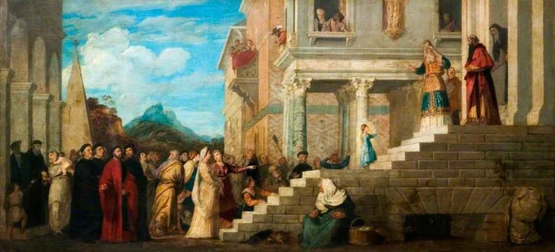 The Presentation of the Virgin in the Temple (after Titian), detail