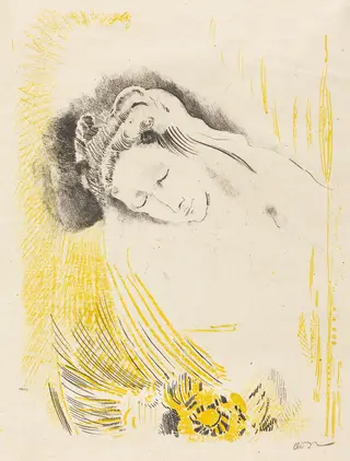 La Sulamite (The Shulamite), by Odilon Redon, ink, 1897