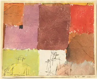 Composition with Figures, by Paul Klee, ink, 1915