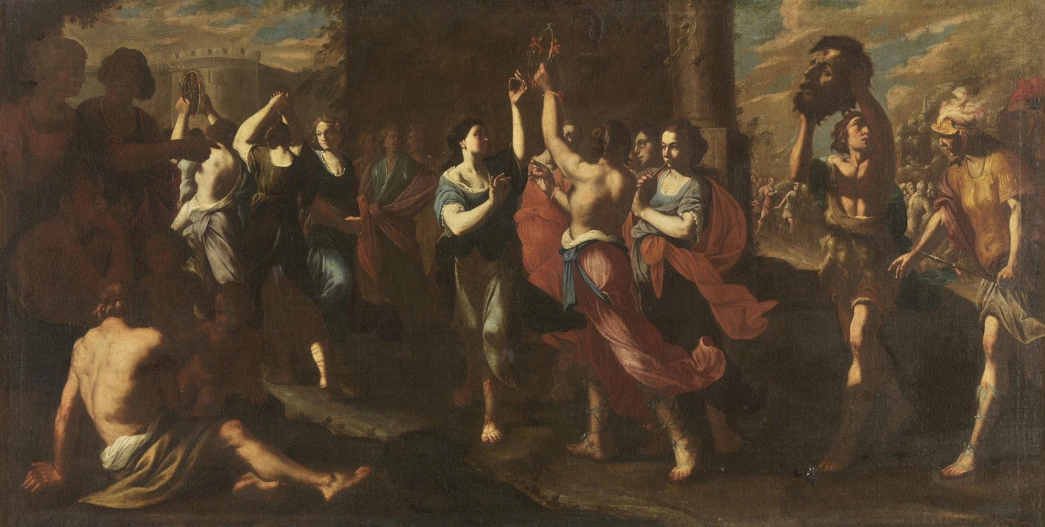 The Triumph of David, detail
