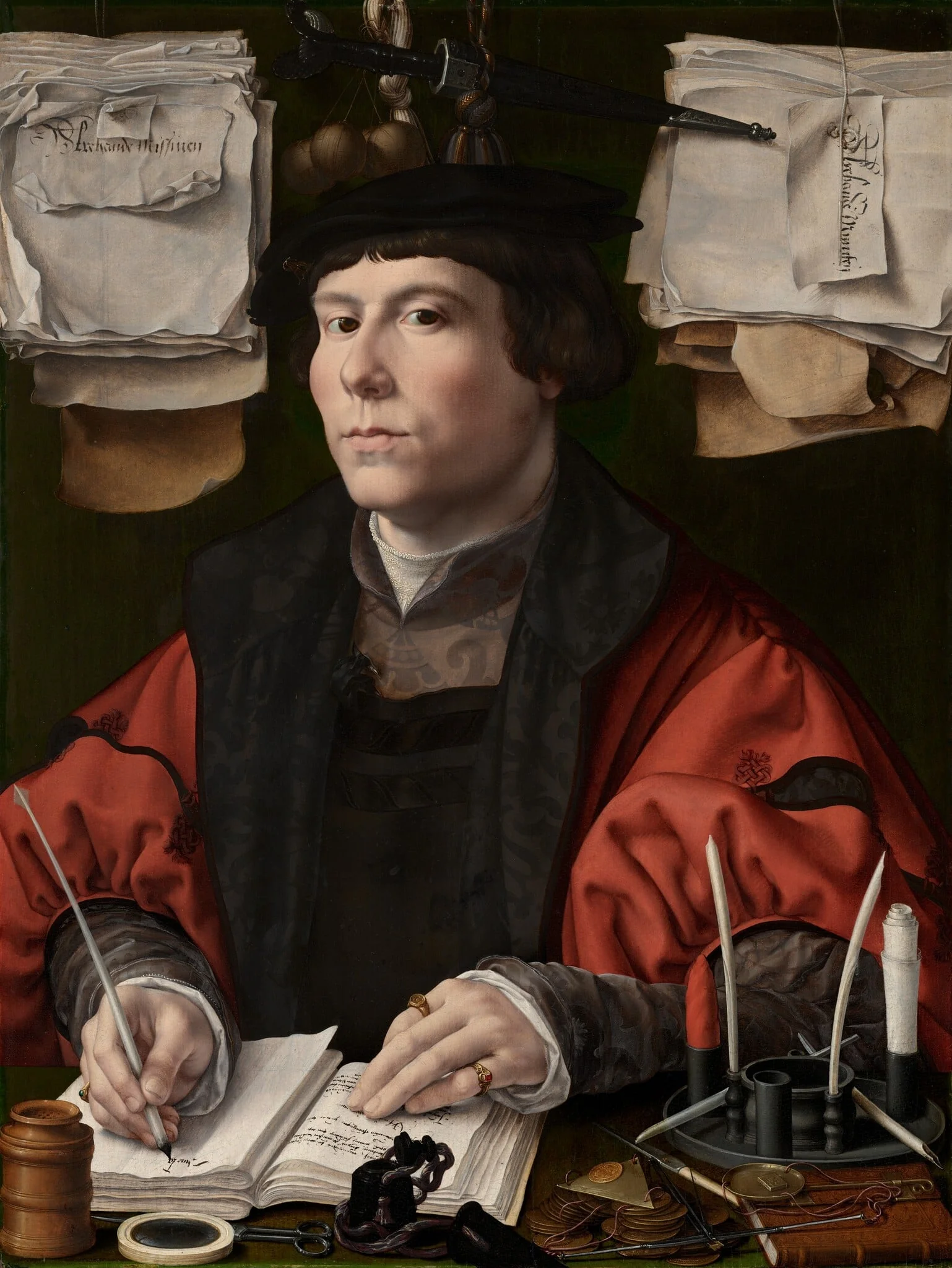 Portrait of a Man, possibly Jan Snoeck, detail