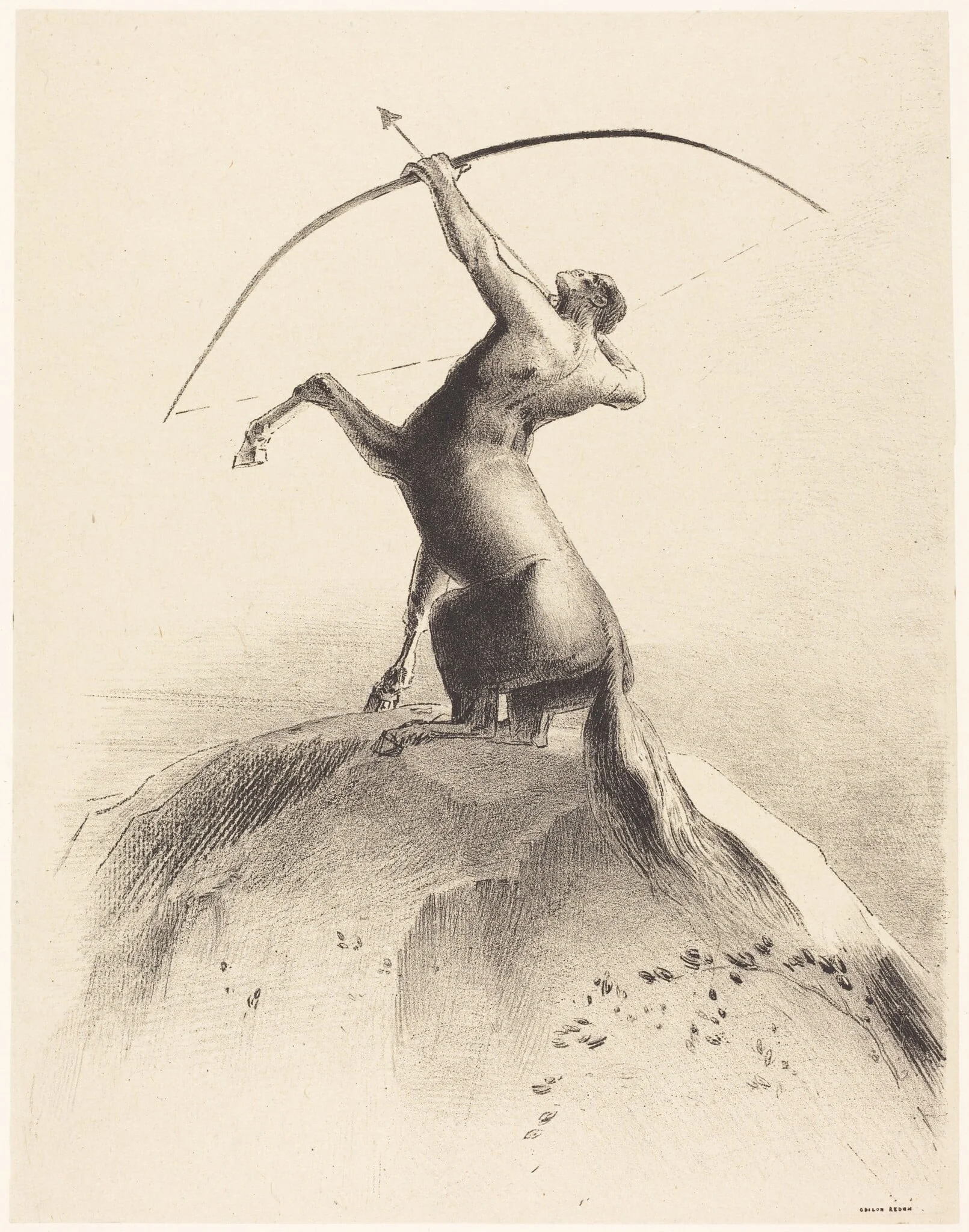 Centaur visant les Nues (Centaur aiming at the Clouds), detail