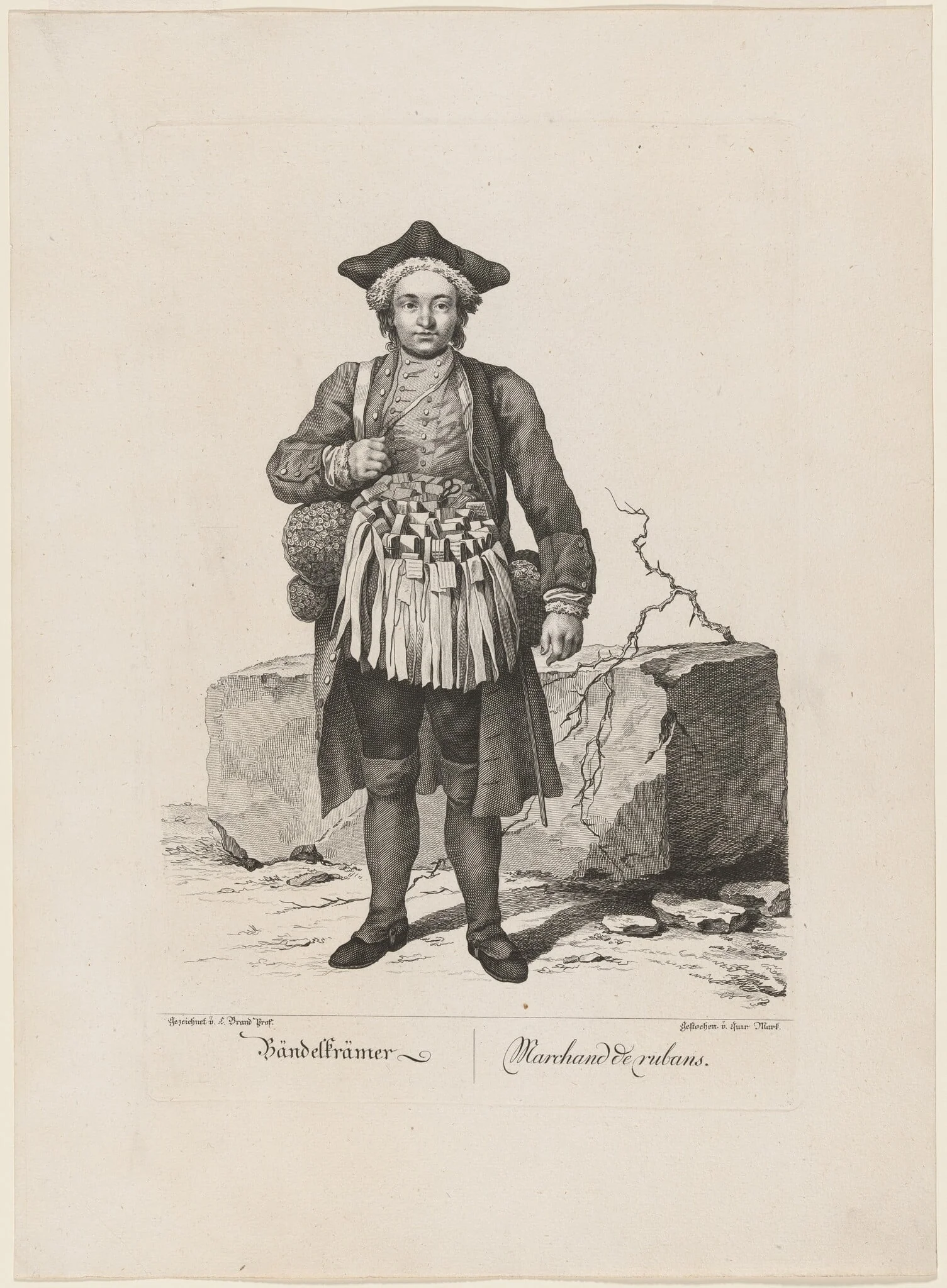 Bändelkrämer (Ribbon Seller), detail