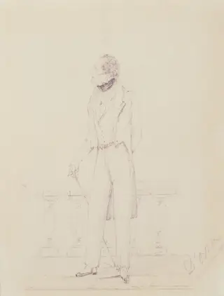 Lord Byron (1788-1824), by Alfred Guillaume Gabriel d'Orsay, 1823