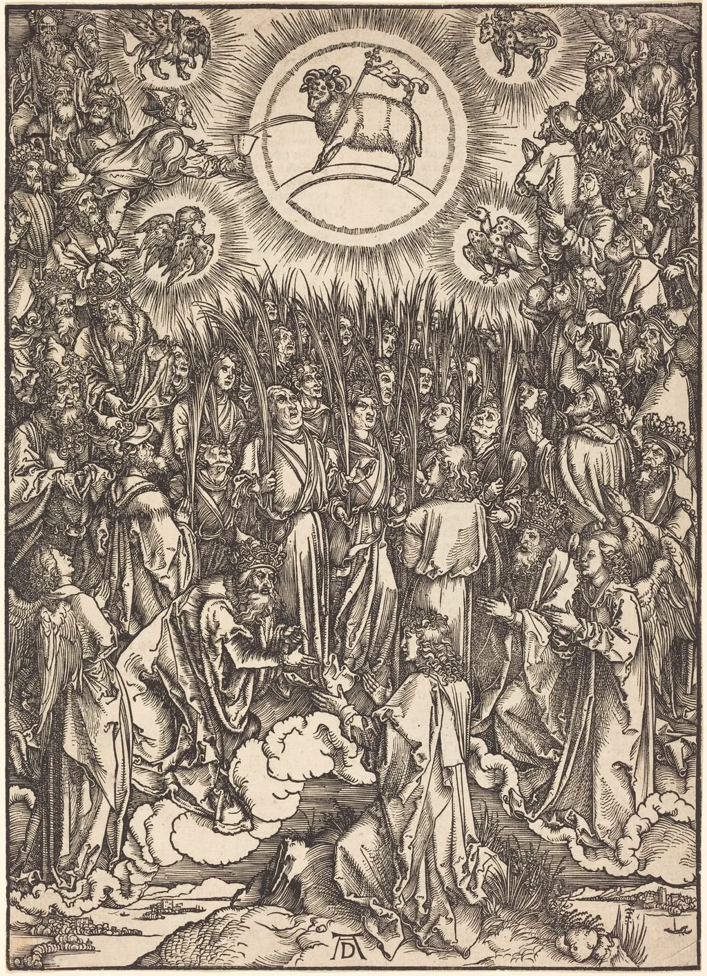 The Adoration of the Lamb, by Albrecht Dürer, ink, 1497