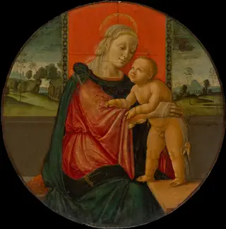 The Virgin and Child, by Pseudo Granacci, paint, 1510