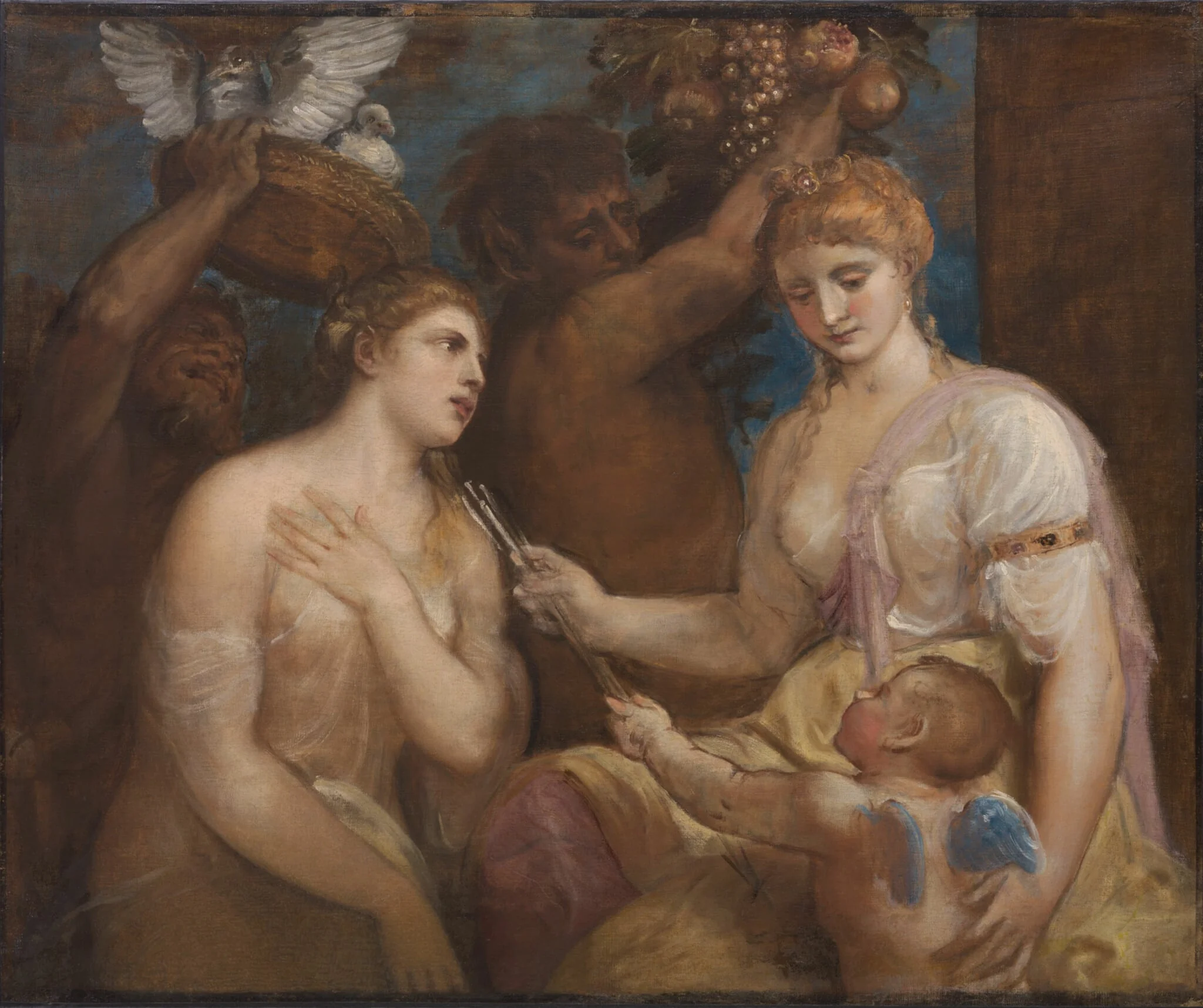 Allegory of Venus and Cupid, detail