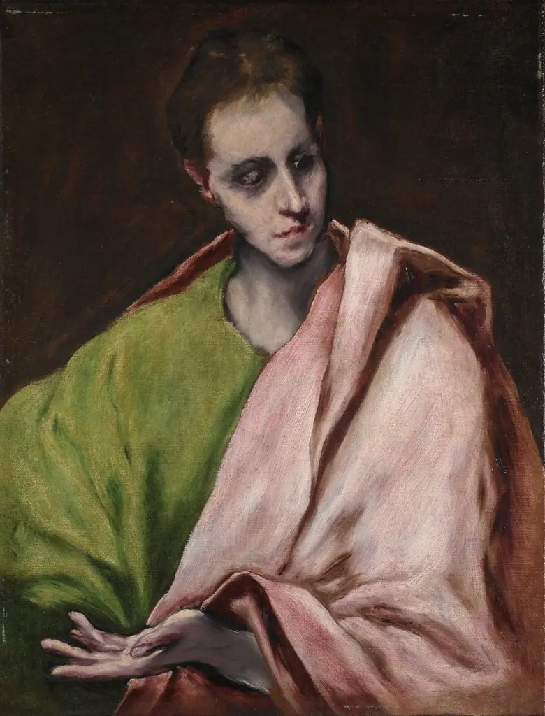 Saint John the Evangelist, by El Greco, oil, 1600