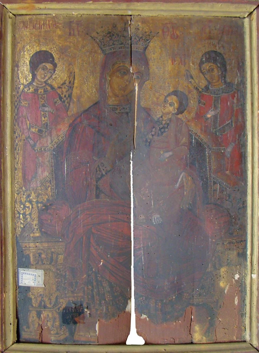 Maica Domnului cu Pruncul, detail