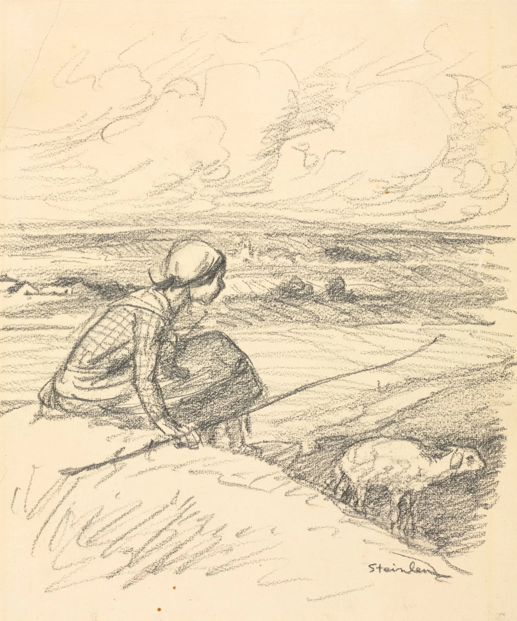 The Shepherdess, detail