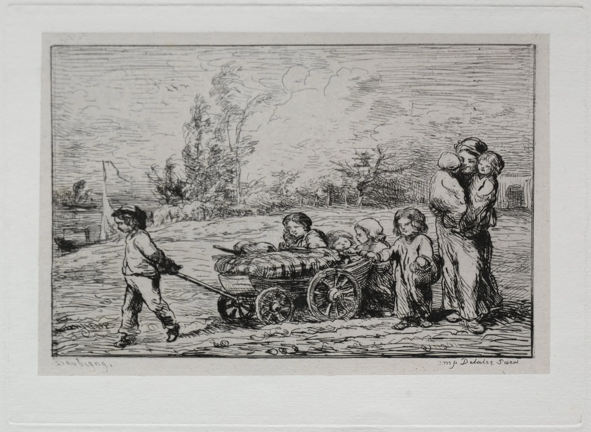 The Boat Trip: Moving into "Le Botin" (The Ship's Furnishings) or Moving to the Boat, detail
