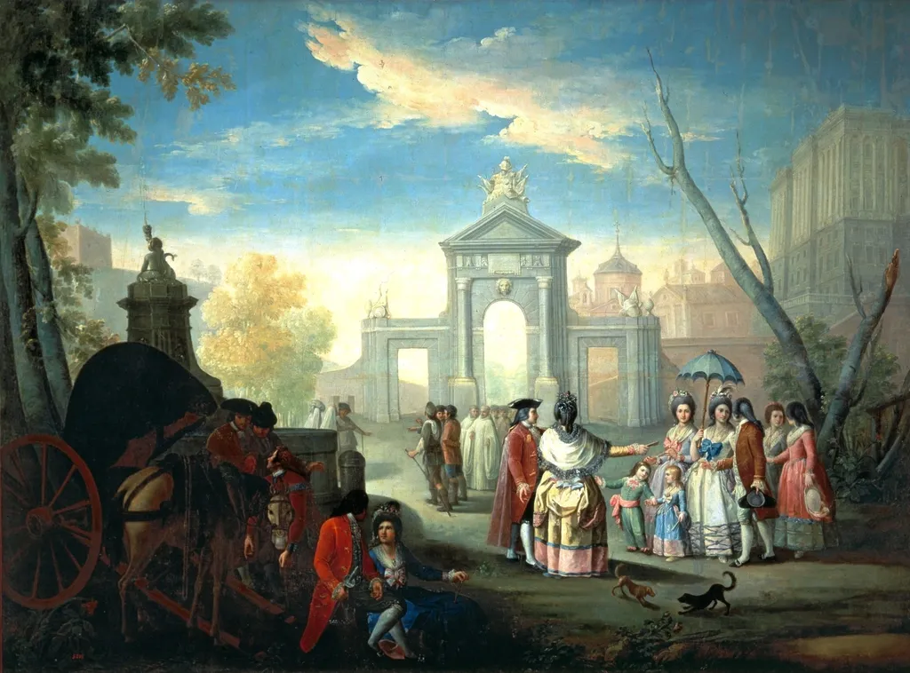 La Puerta de San Vicente, de Ginés Andrés de Aguirre, by Ginés Andrés de Aguirre, oil, 1701