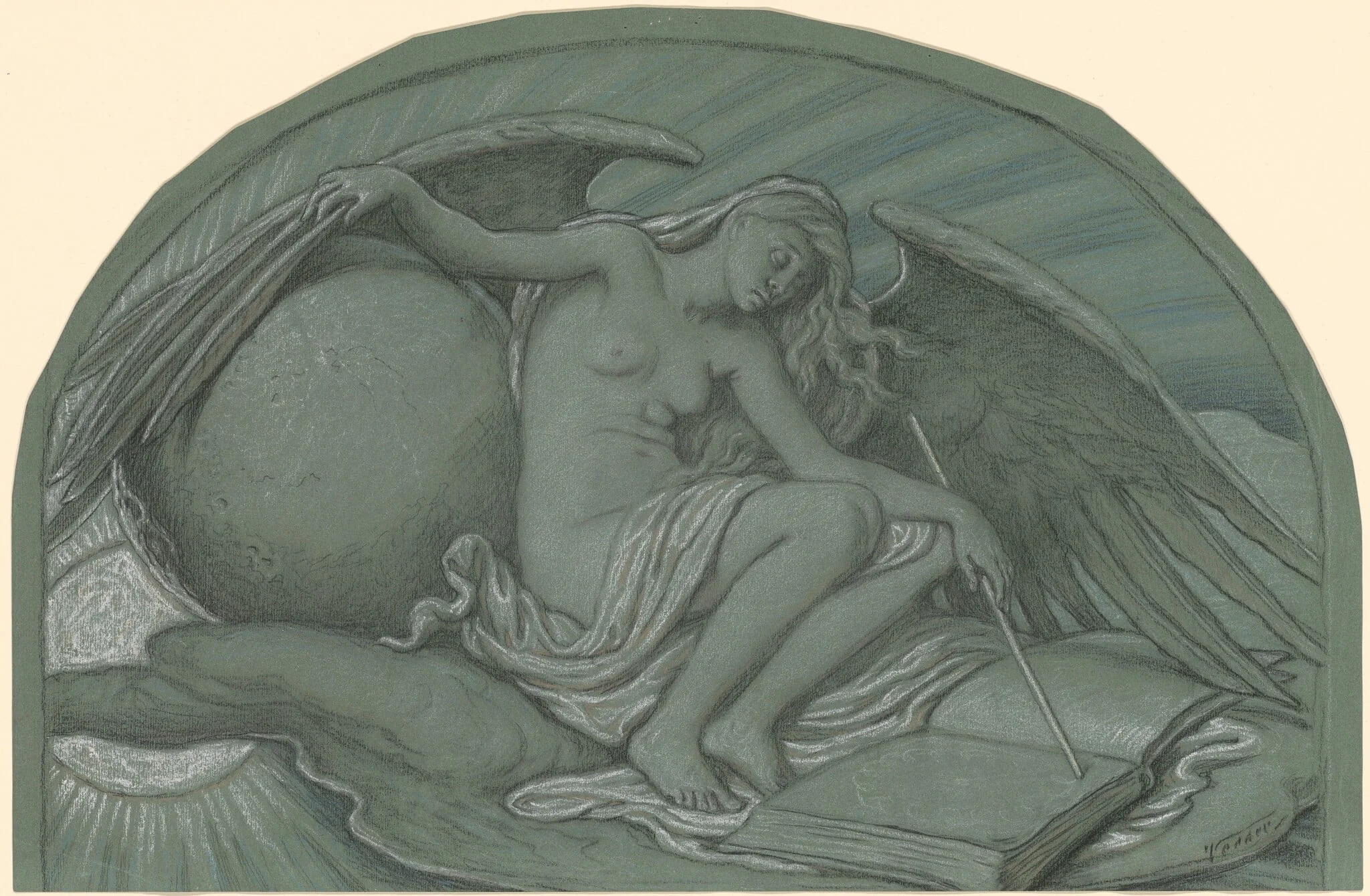 Study for "The Eclipse of the Sun by the Moon", detail