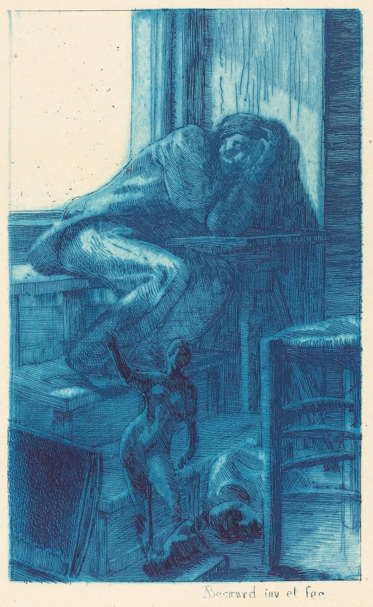 The Roman Studio (L'Atelier de Rome), detail