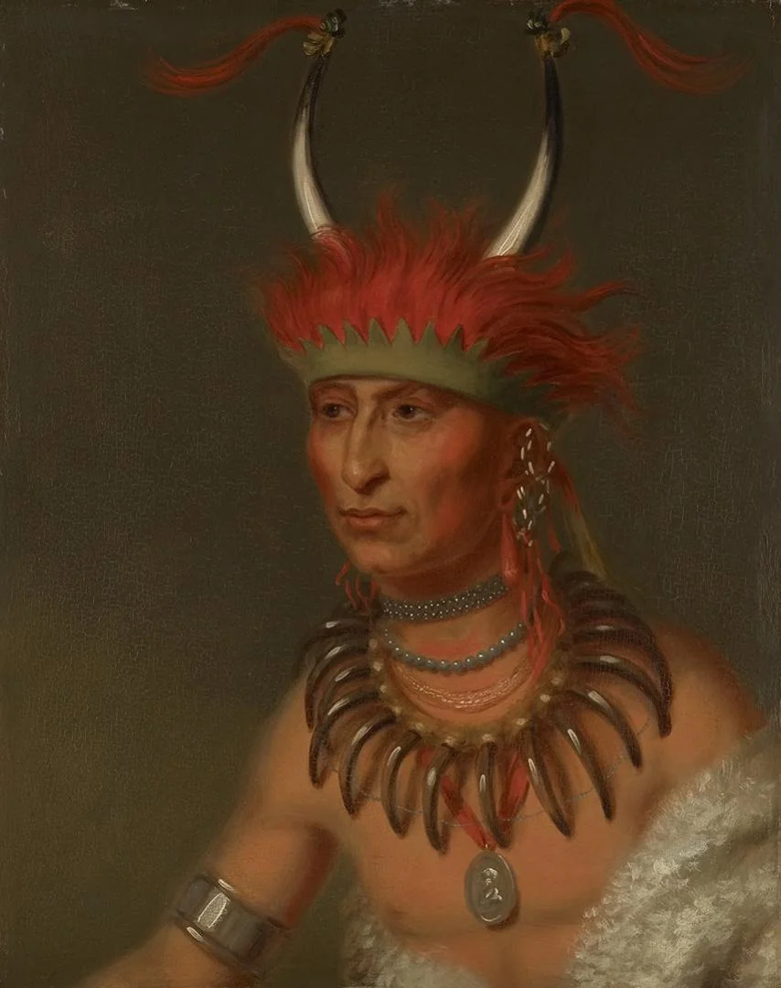 Shaumonekusse, Oto Half Chief (Husband of Eagle of Delight), detail