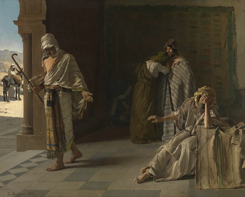 Het vertrek van de verloren zoon, detail