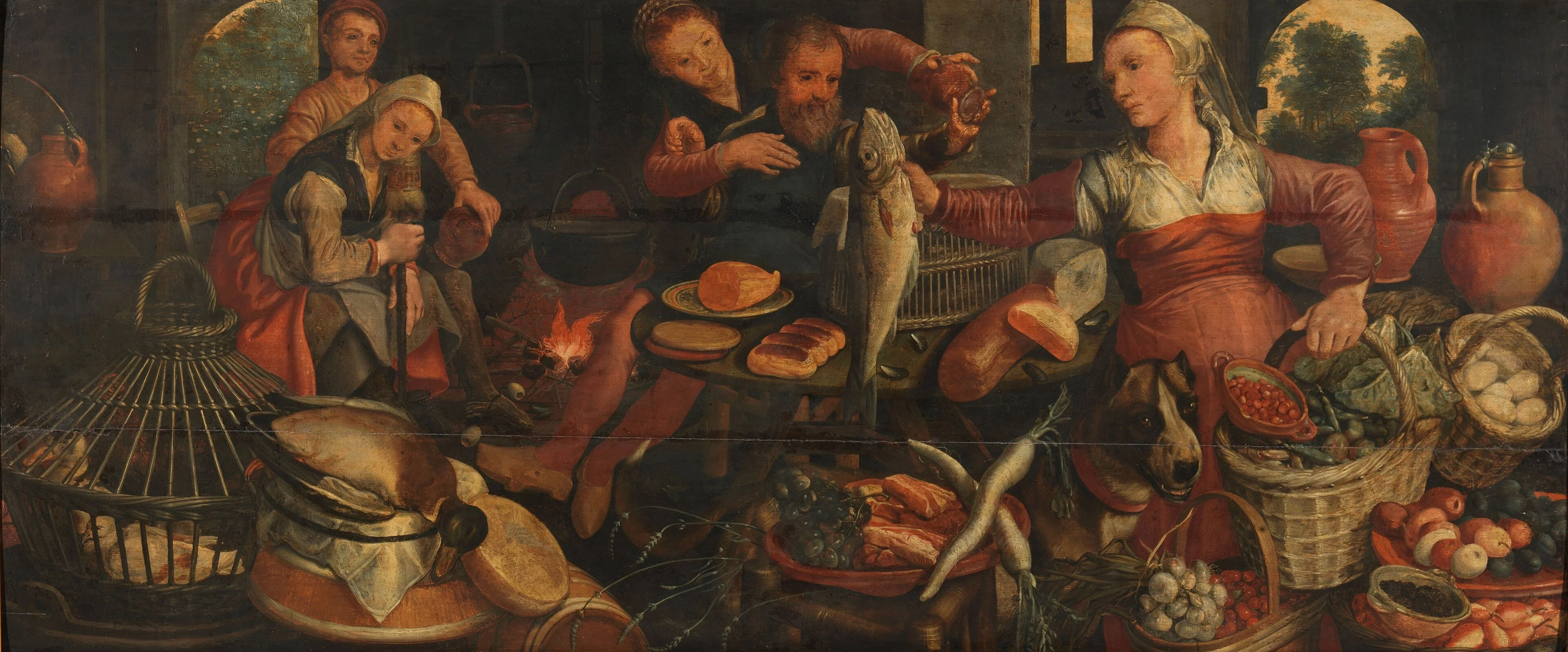 Kitchen scene, detail