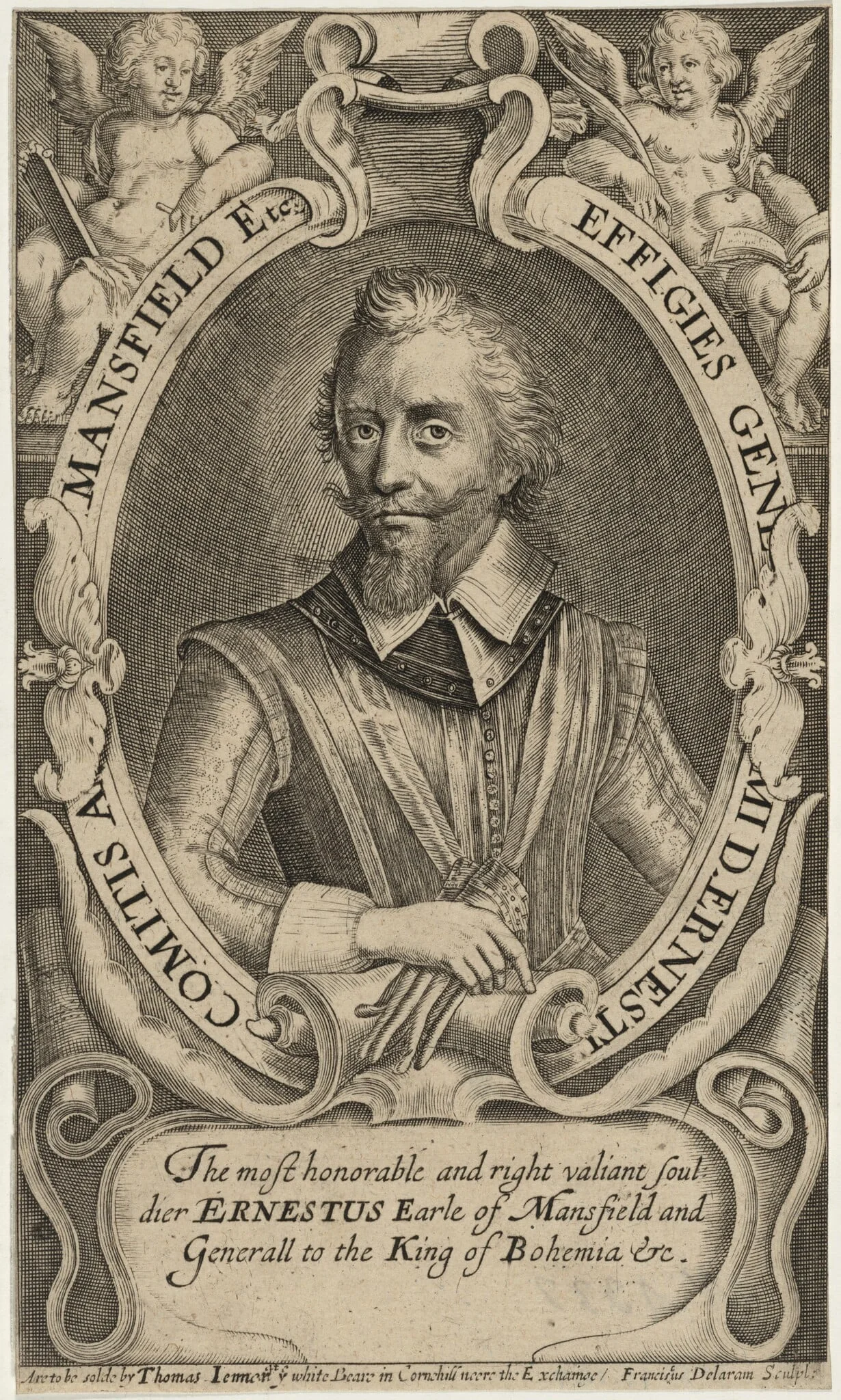 Ernestus Earle of Mansfield, detail