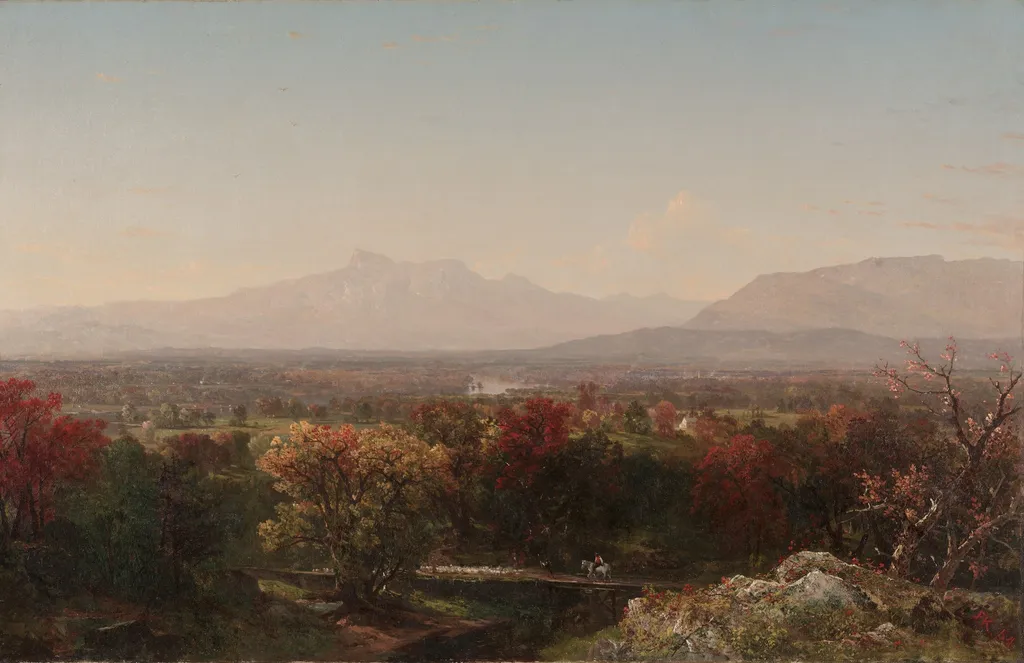 An October Day in the White Mountains, by John Frederick Kensett, oil, 1854