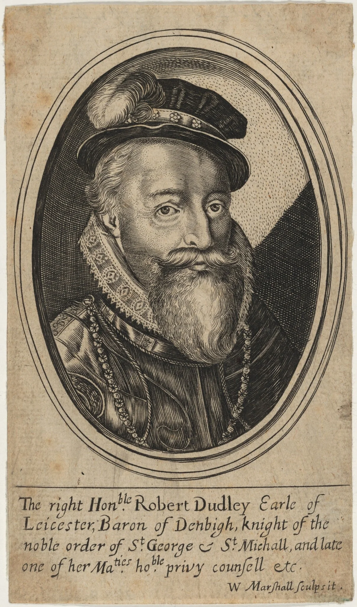 Robert Dudley, Earl of Leicester, detail