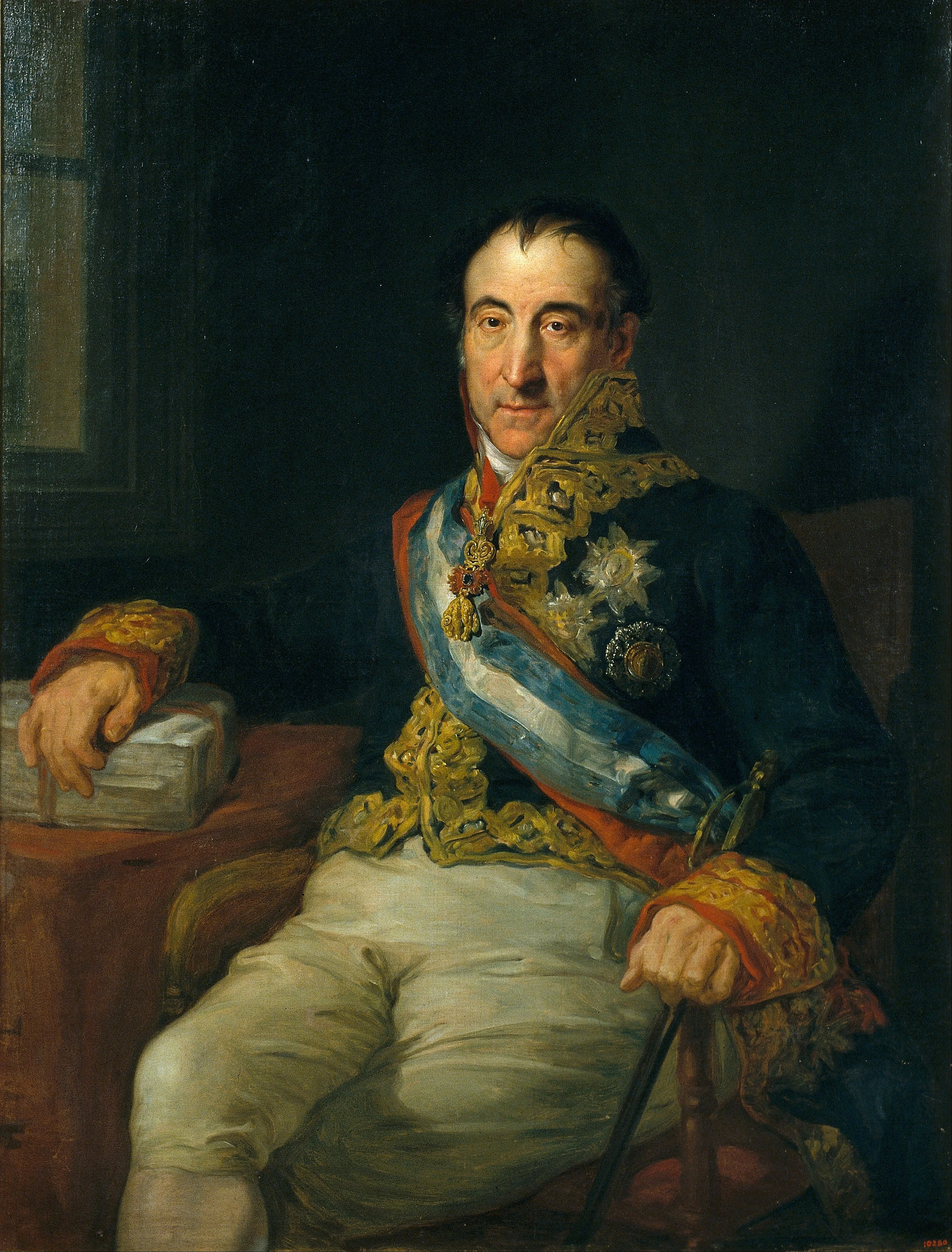Portrait of the Marquis of Labrador, Spanish Ambassador to the Congress of Vienna of 1915, detail