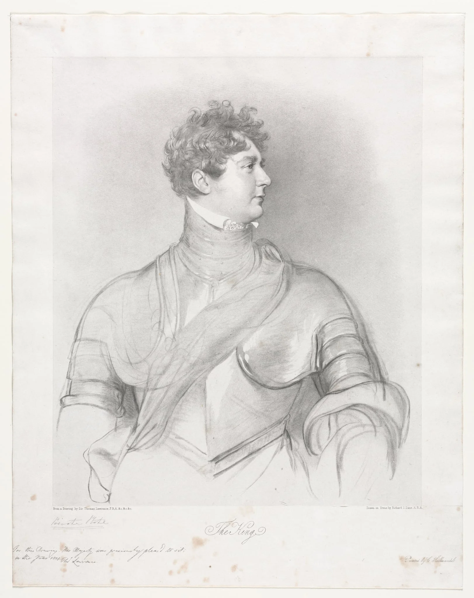 The King, George IV of Great Britain, detail