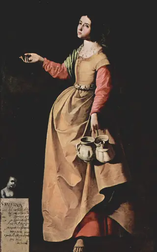 Saint Rufina, by Francisco de Zurbarán, oil, 1637
