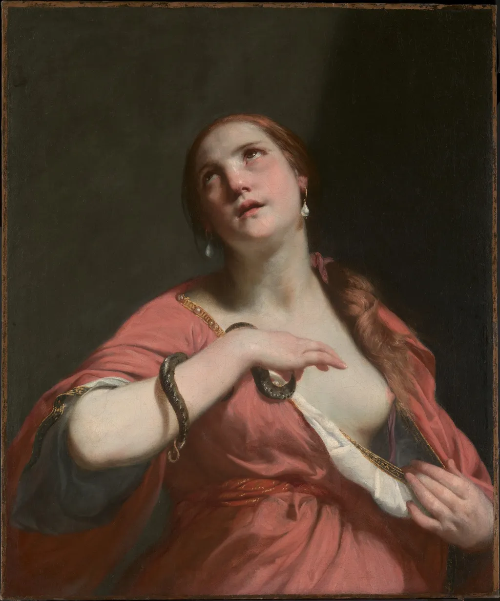 The Death of Cleopatra, by Guido Cagnacci, oil, 1650