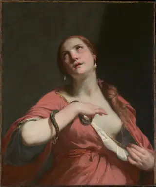 The Death of Cleopatra, by Guido Cagnacci, oil, 1650