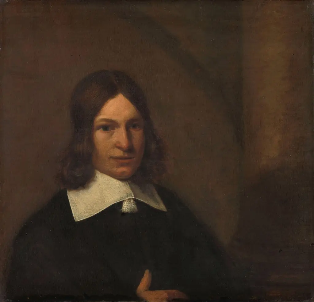 Self-portrait, by Pieter de Hooch, oil, 1648