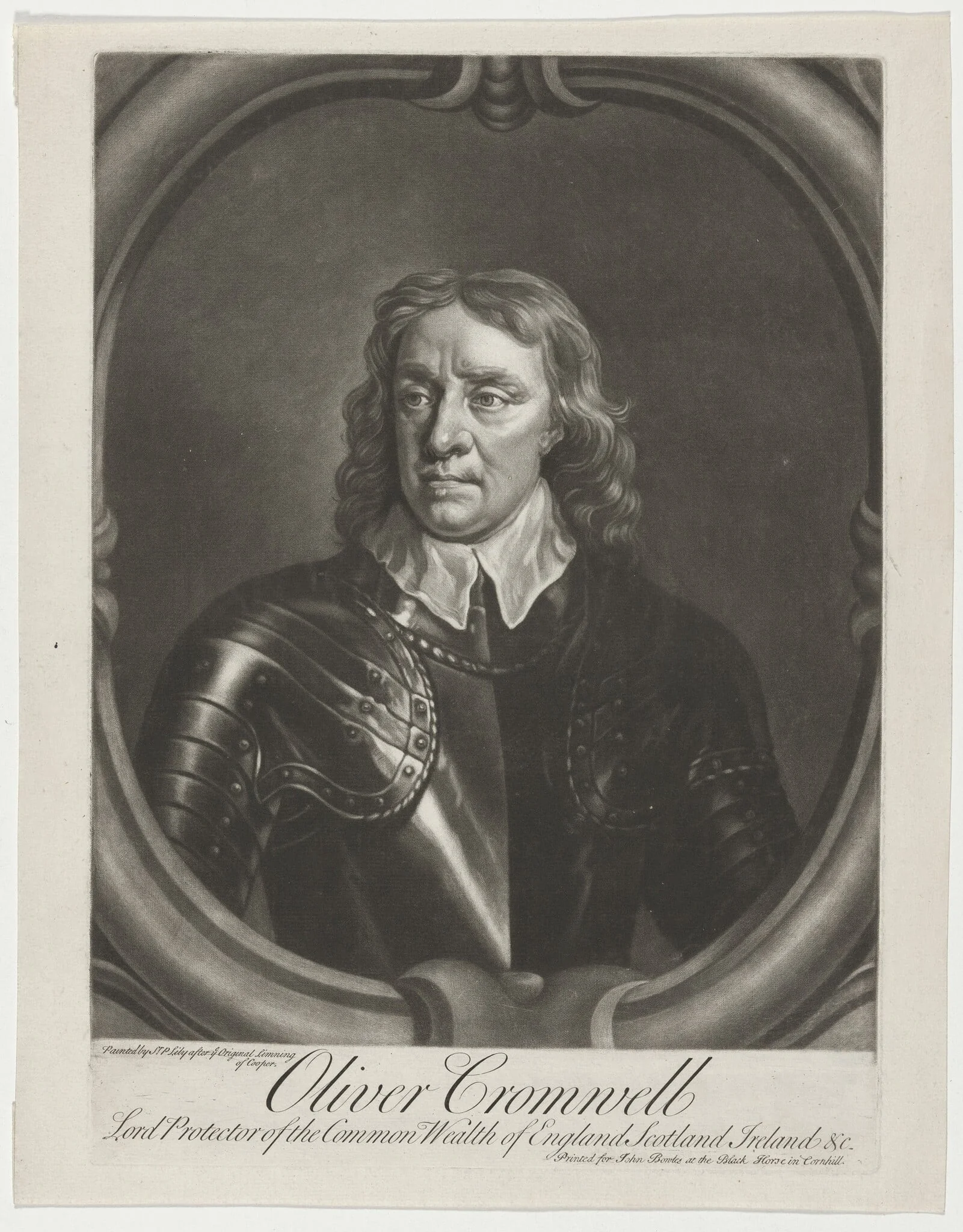 Oliver Cromwell, Lord Protector, detail
