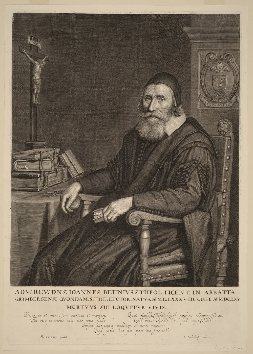 Johannes Been, by Jonas Suyderhoff, ink, 1661