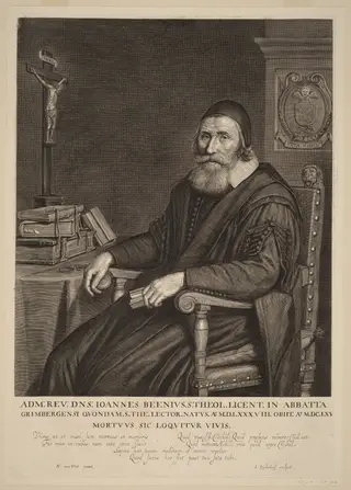 Johannes Been, by Jonas Suyderhoff, ink, 1661
