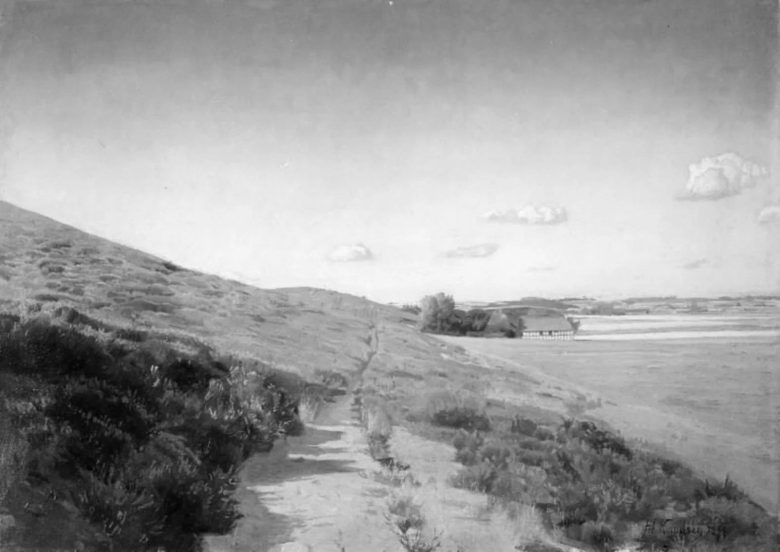 Sommerdag. Motiv fra Tange, detail