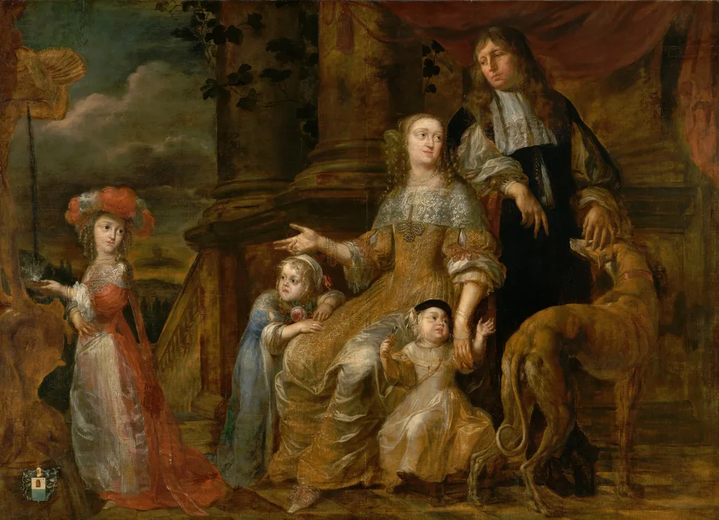 Portrait of the Family de Bie, by Theodoor Boeyermans, oil, 1670
