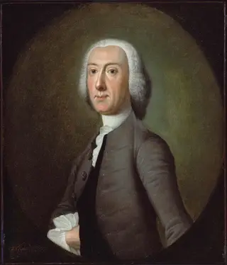 Dr. Lionel Chalmers, by Jeremiah Theus, oil, 1756