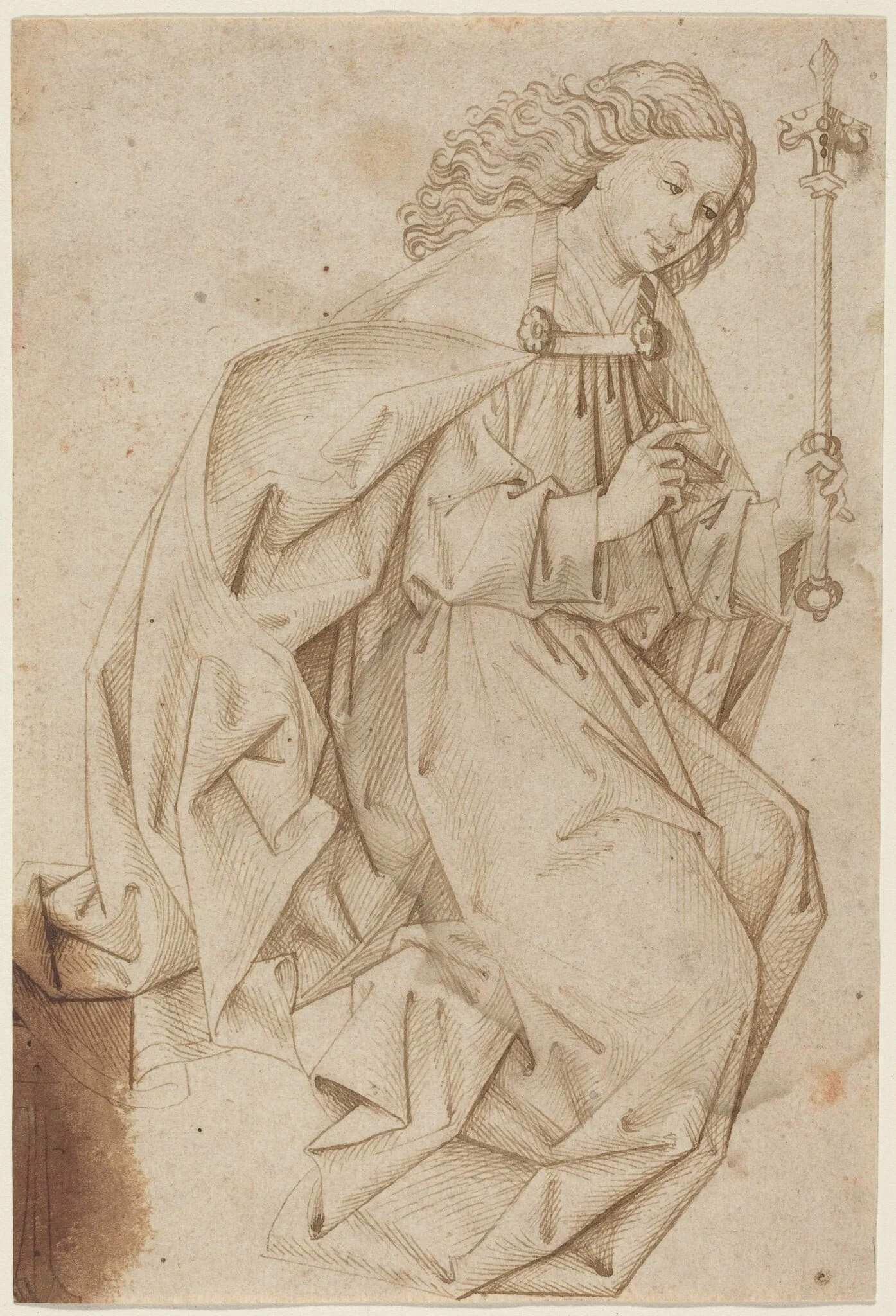 The Angel of the Annunciation, detail