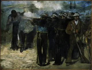 The Execution of Emperor Maximilian, by Édouard Manet, oil, 1867