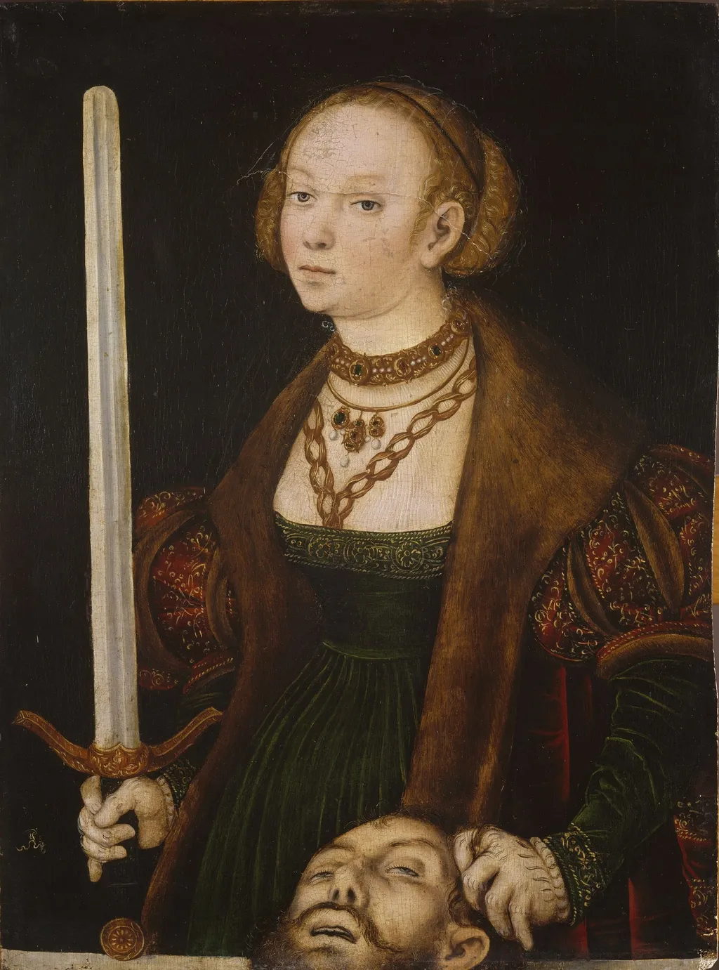 Judith with the Head of Holofernes, by Lucas Cranach the Elder, unspecified, 1550