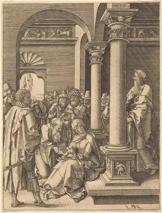 The Adoration of the Magi, by Ludwig Krug, ink, 1510