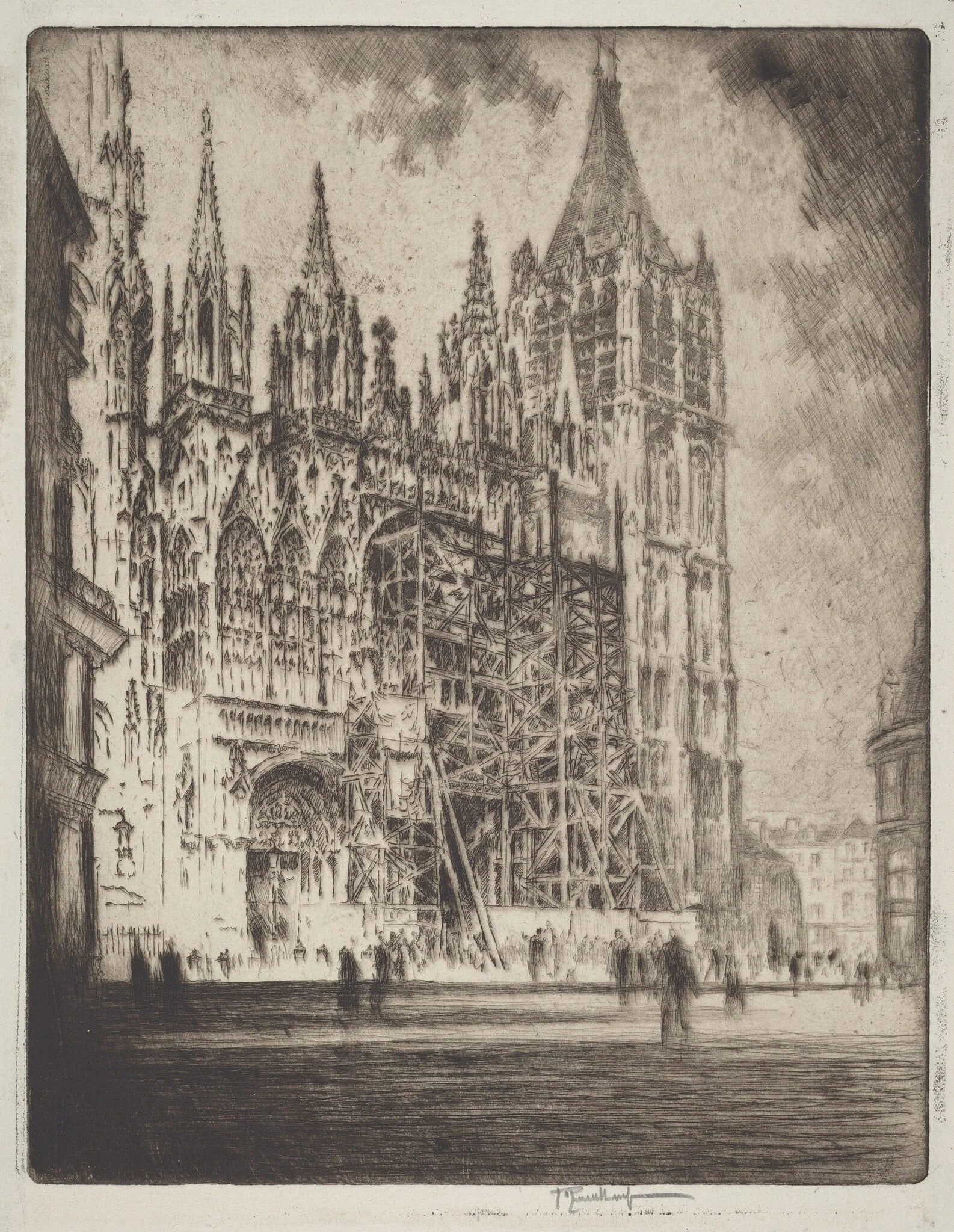 The West Front, Rouen Cathedral, detail