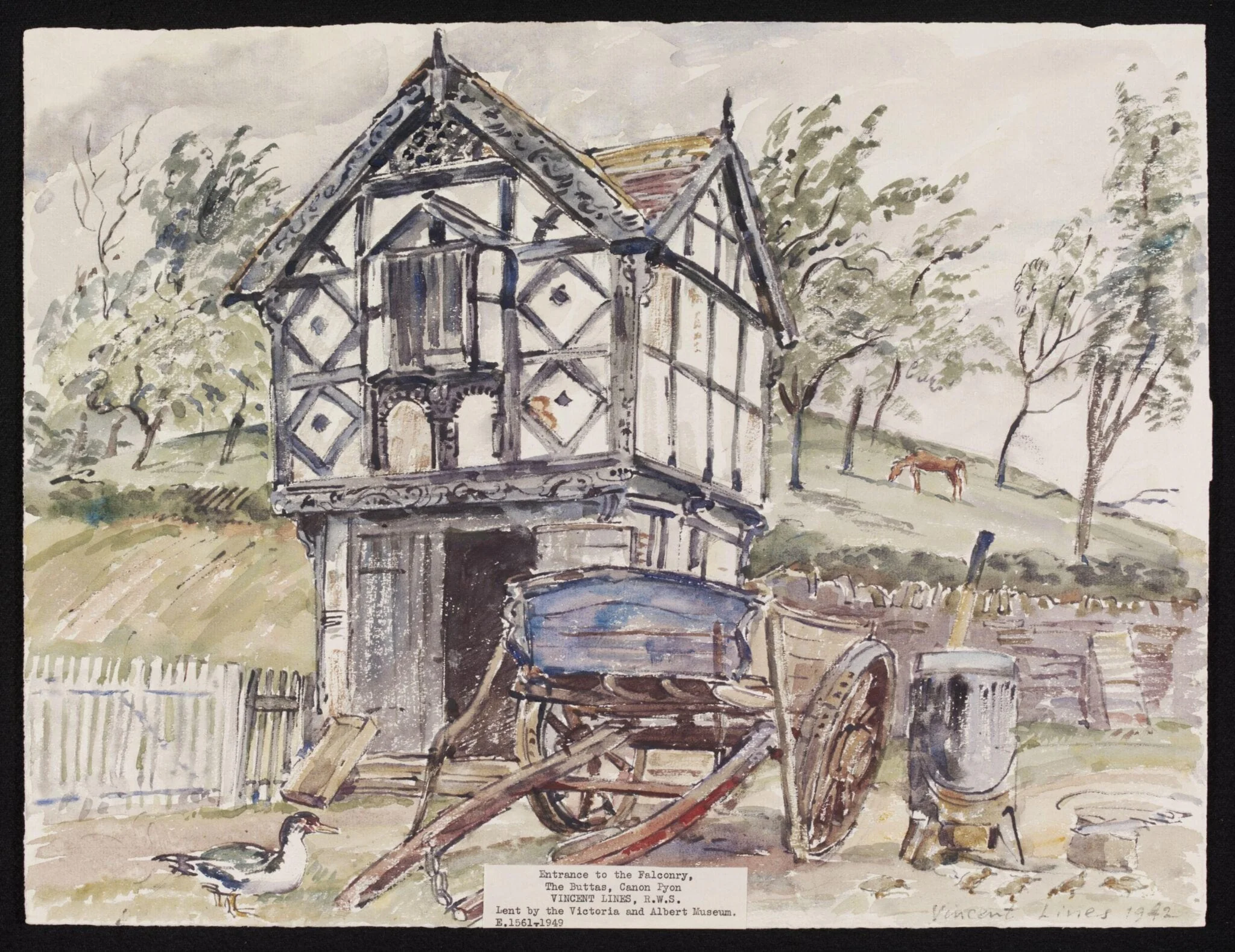 Entrance to the Falconry, The Buttas, Canon Pyon, detail
