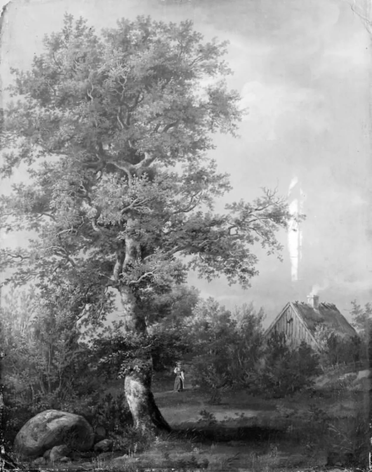 Study of a Beech at Engelholm in Zealand, detail