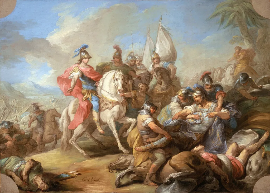 The Victory of Alexander over Porus, by Charles André van Loo, oil, 1738