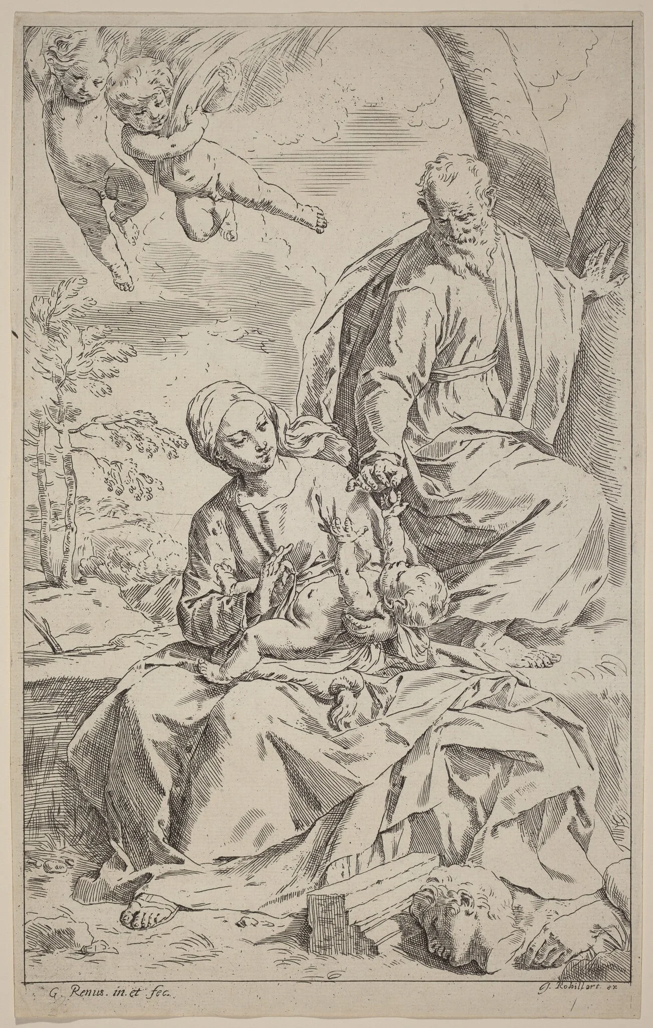 The Rest on the Flight into Egypt, detail