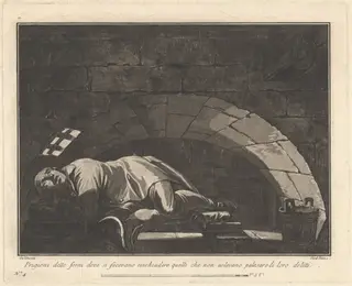 The "Ovens," for Those Who Wouldn't Admit Their Crimes, by Giovanni De Pian, ink, 1797