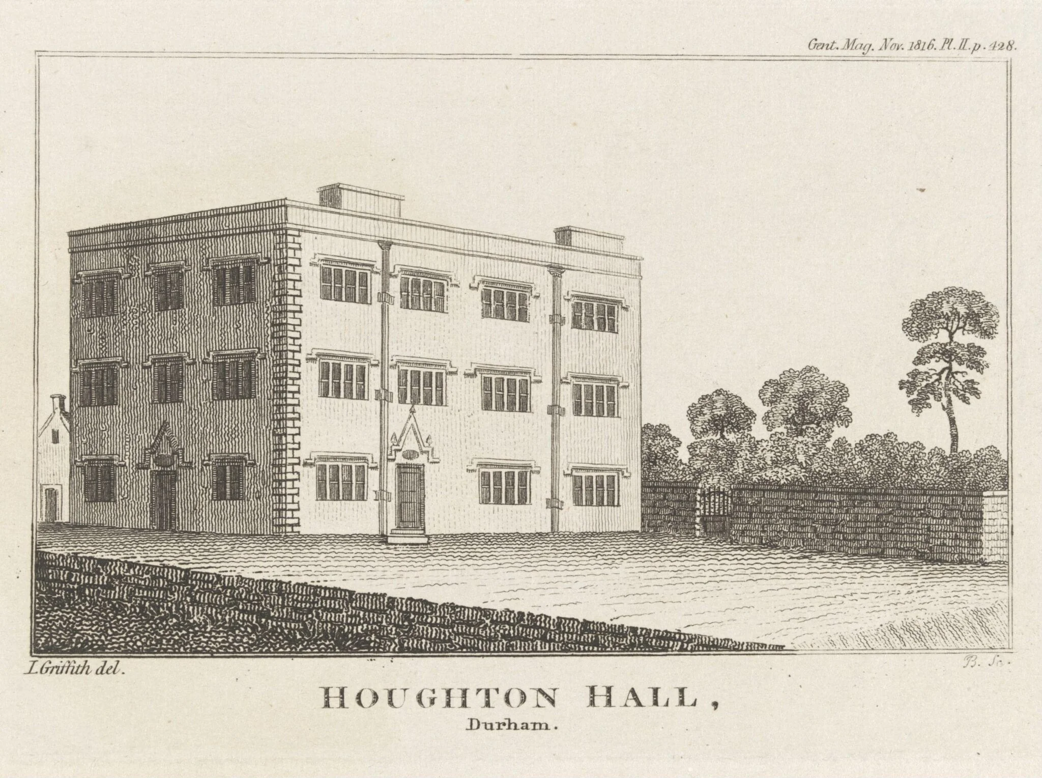 Houghton Hall, Durham, detail