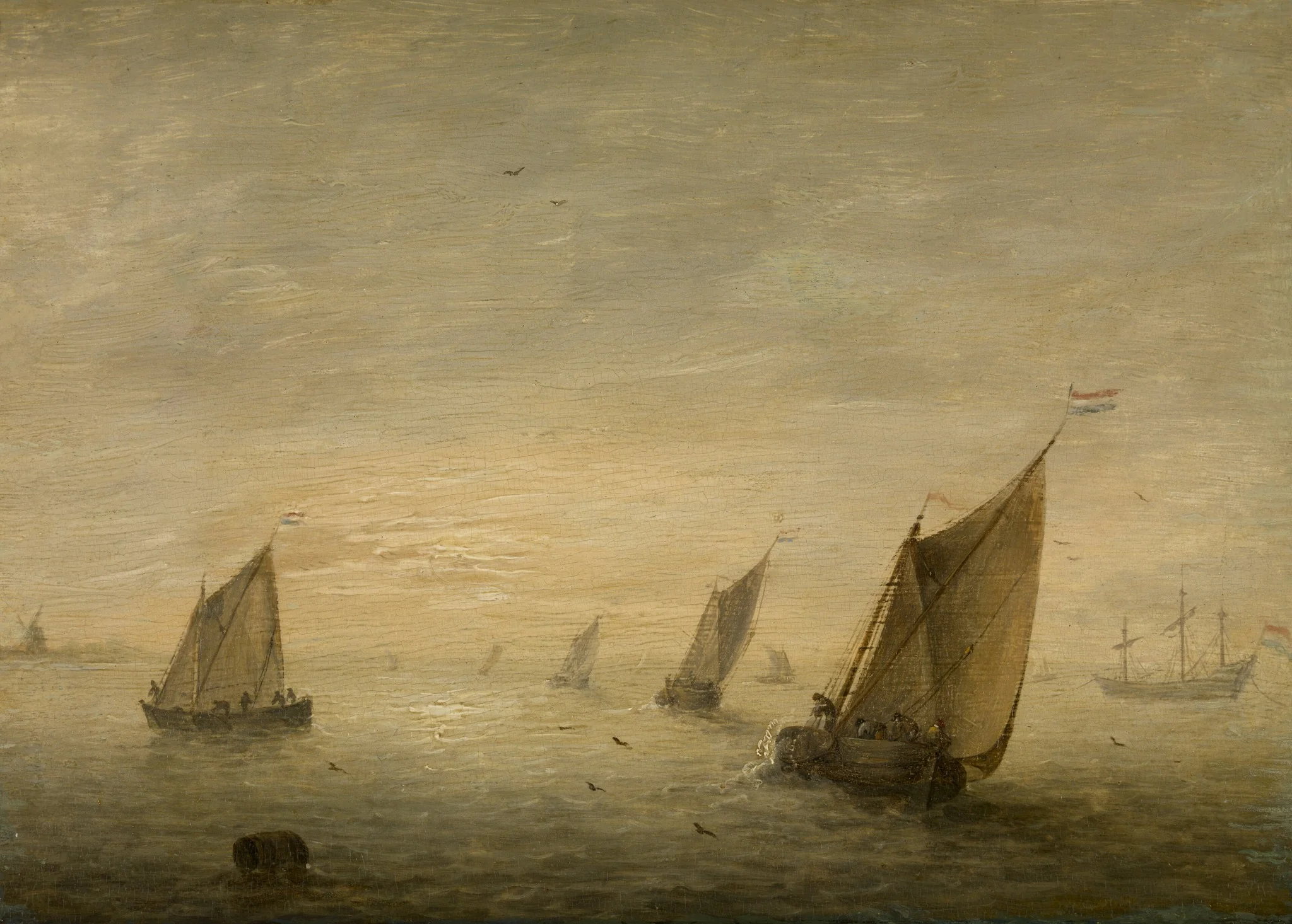 Rustige zee, detail