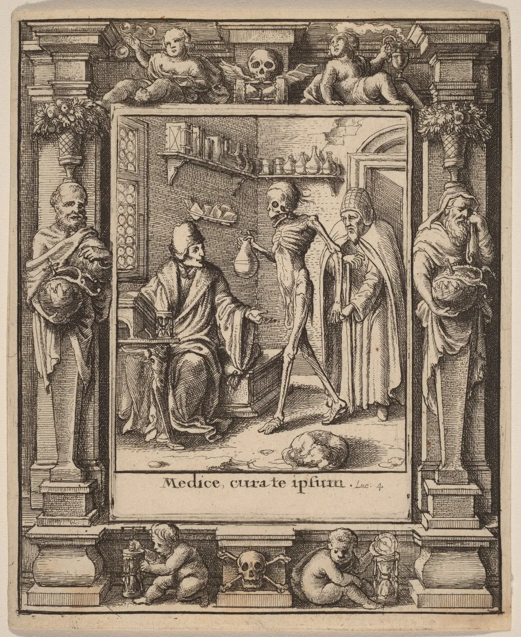 Doctor, by Wenceslaus Hollar, ink, 1651