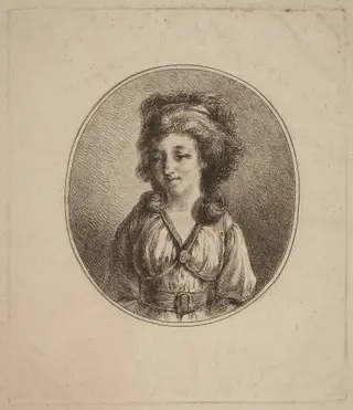 Anne-Dorothée, Duchesse de Courlande, by Vivant Denon, ink, 1794